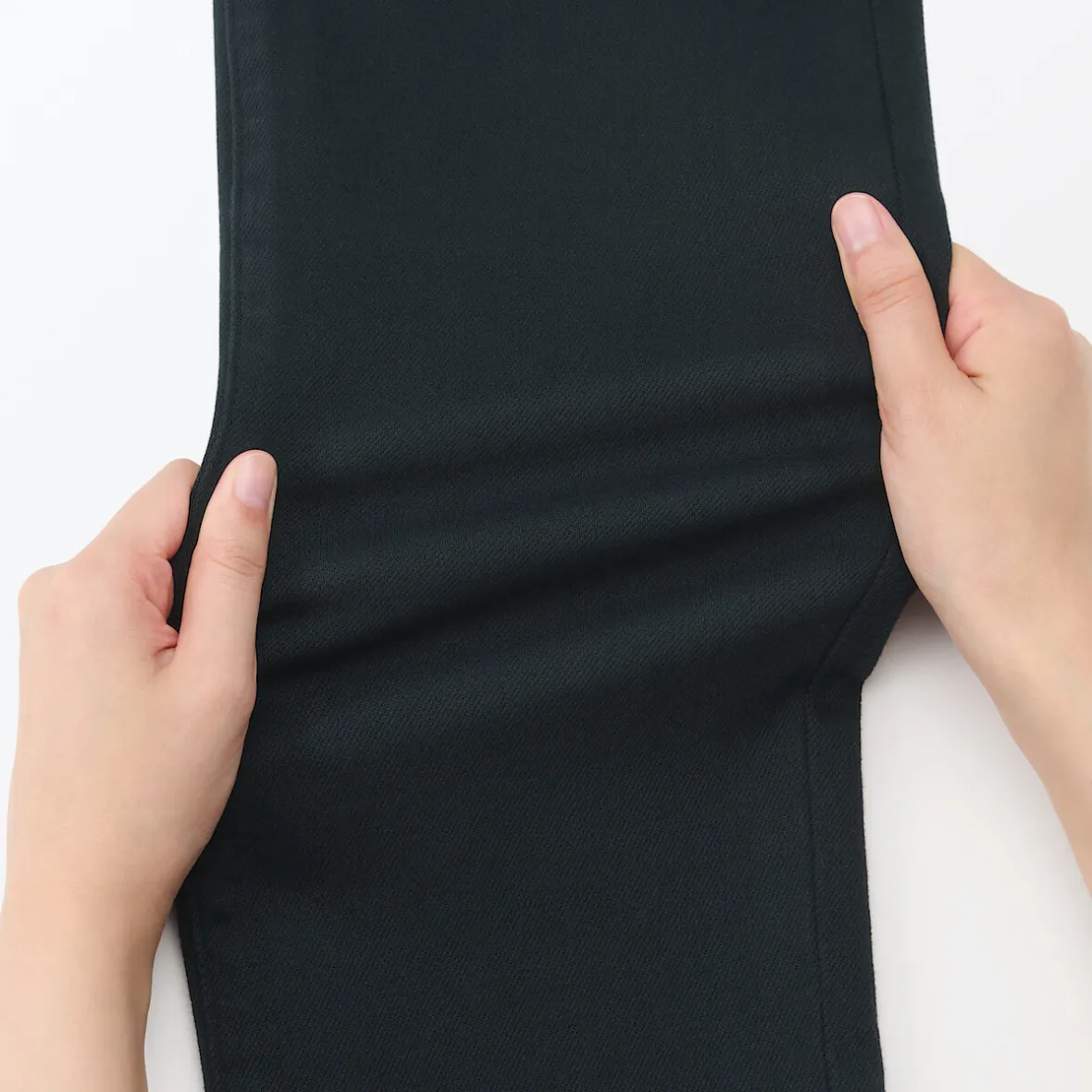 Hot Muji Vaqueros ajustados y elásticos para hombre ‐ Negro