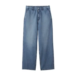 Discount Muji Vaqueros anchos de mezcla de kapok para hombre