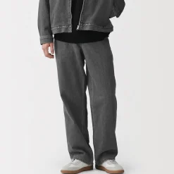 Discount Muji Vaqueros anchos de mezcla de kapok para hombre