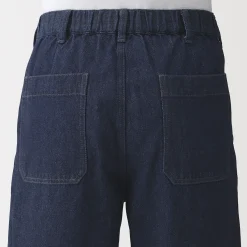 Discount Muji Vaqueros anchos de mezcla de kapok para hombre