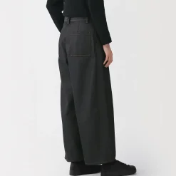 Clearance Muji Vaqueros cocoon en denim de poliéster reciclado para mujer Azul Marino Oscuro