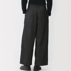 Clearance Muji Vaqueros cocoon en denim de poliéster reciclado para mujer Azul Marino Oscuro