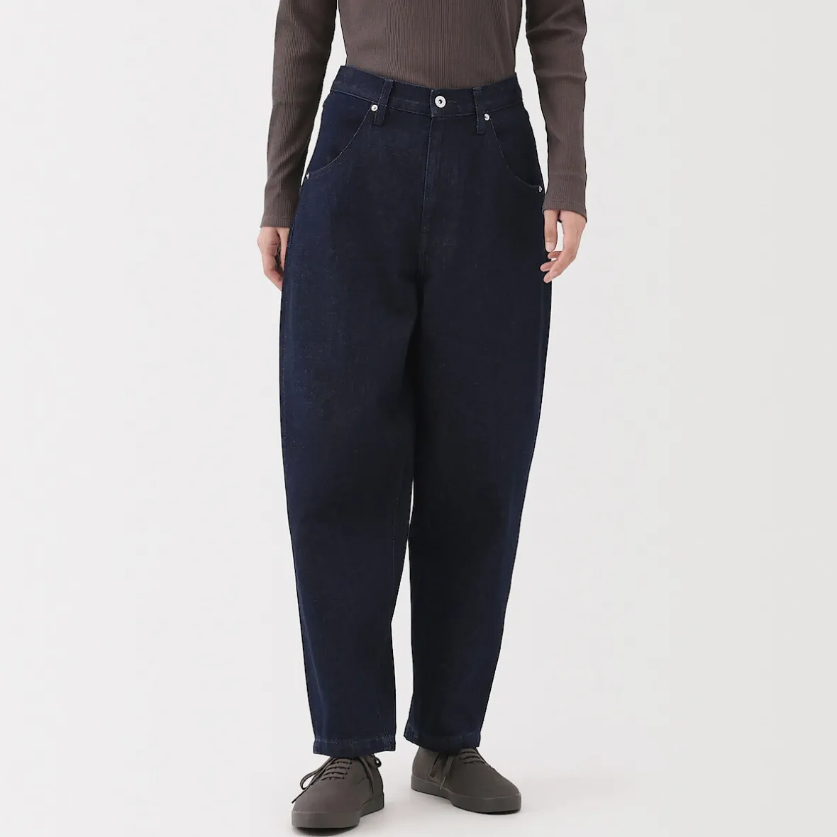 Hot Muji Vaqueros tipo cocoon de mezcla de kapok para mujer