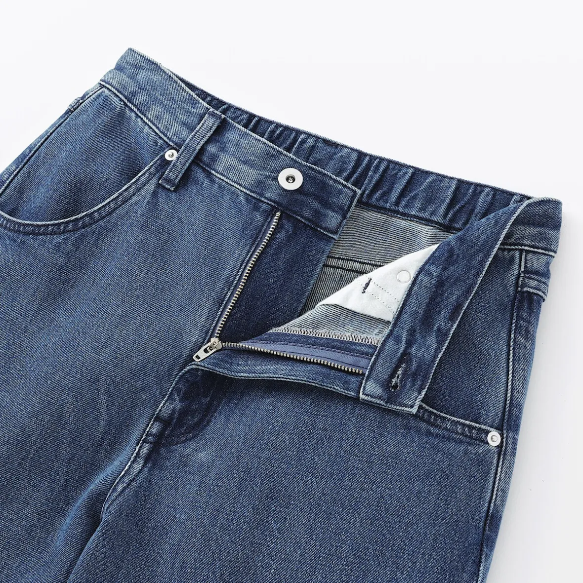 Hot Muji Vaqueros tipo cocoon de mezcla de kapok para mujer