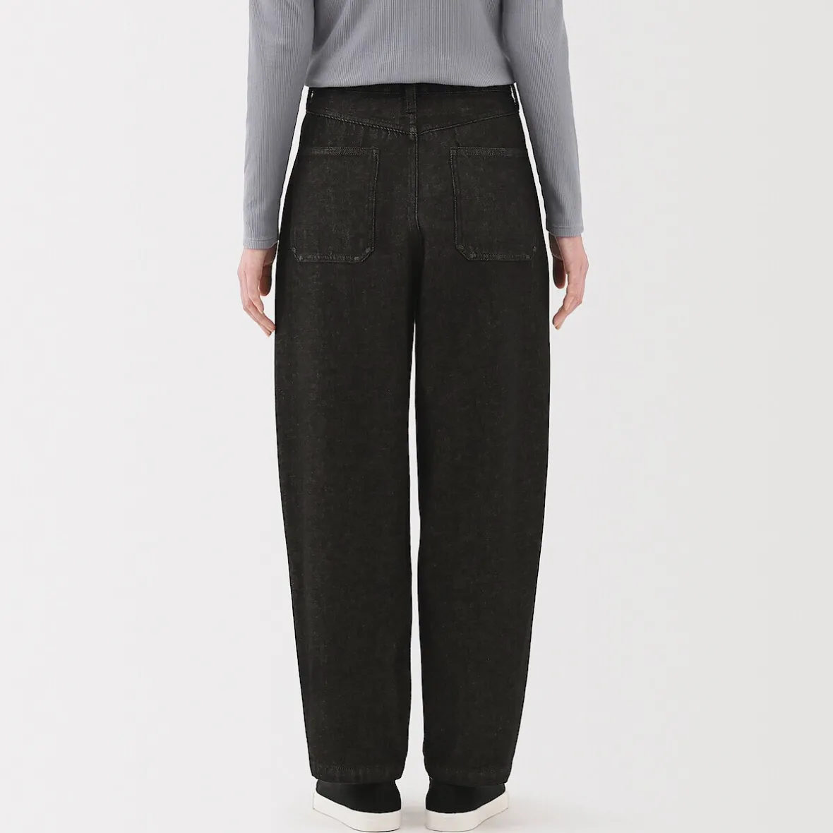 Hot Muji Vaqueros tipo cocoon de mezcla de kapok para mujer