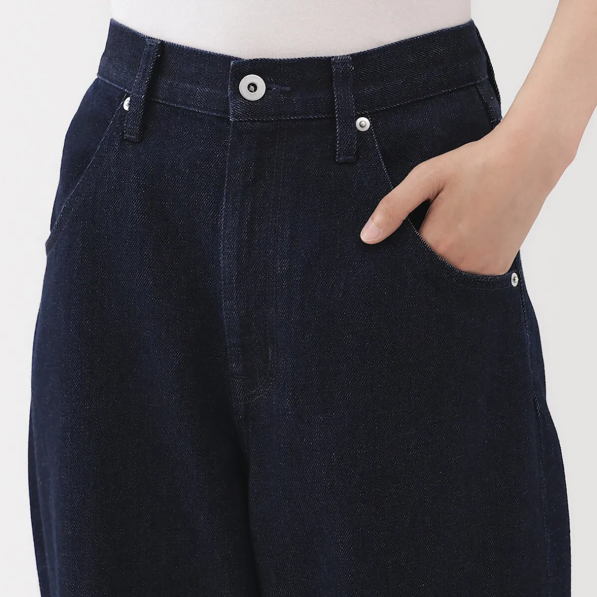 Hot Muji Vaqueros tipo cocoon de mezcla de kapok para mujer