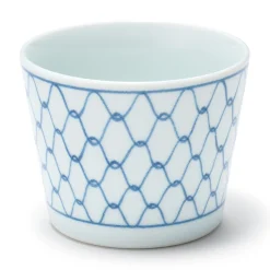 Best Muji Vaso de sake Hasami Ware - Patrón de malla