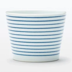 Online Muji Vaso de sake Hasami Ware - Patrón de rayas
