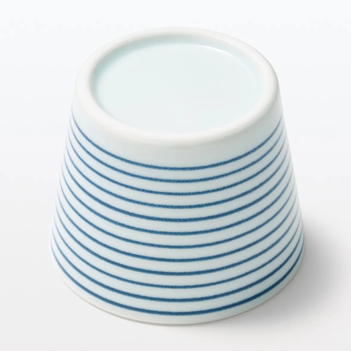 Online Muji Vaso de sake Hasami Ware - Patrón de rayas