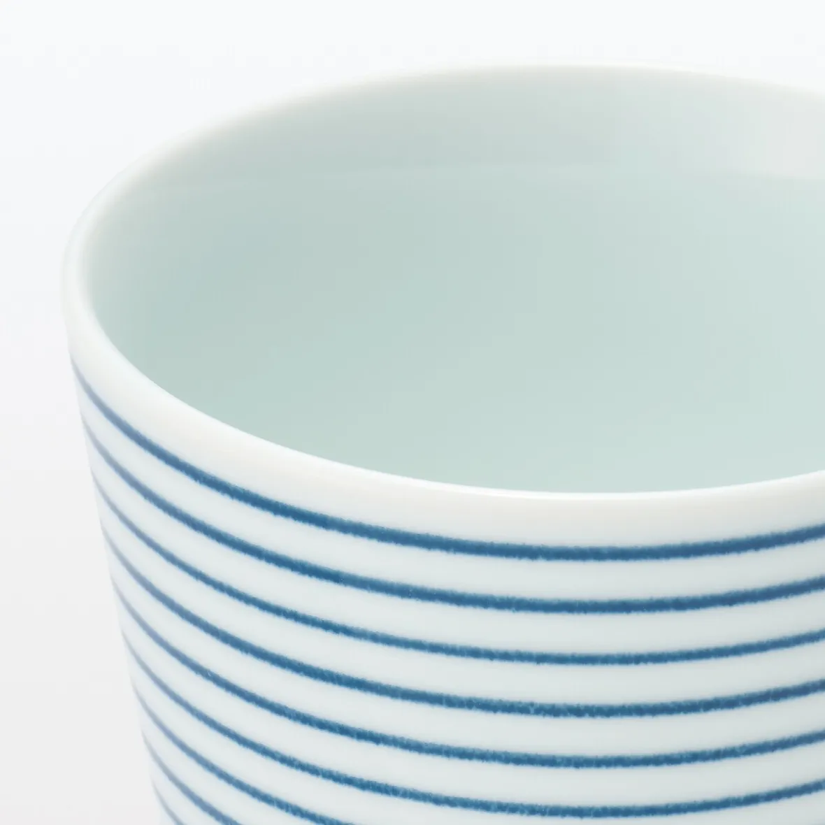 Online Muji Vaso de sake Hasami Ware - Patrón de rayas