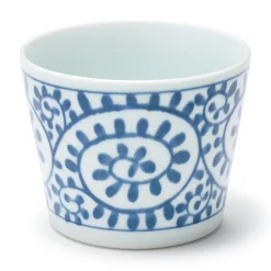 Clearance Muji Vaso de sake Hasami Ware -Patrón arabesco