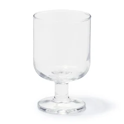 Outlet Muji Vaso de tallo corto de cristal templado S