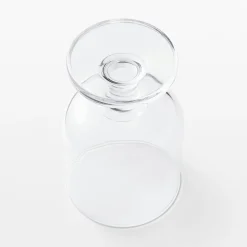 Outlet Muji Vaso de tallo corto de cristal templado S
