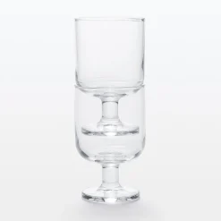 Outlet Muji Vaso de tallo corto de cristal templado S