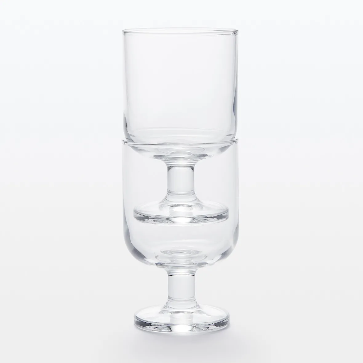 Outlet Muji Vaso de tallo corto de cristal templado S