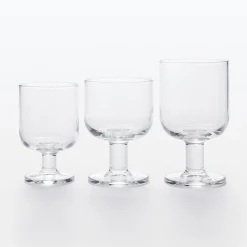 Outlet Muji Vaso de tallo corto de cristal templado S