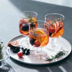Online Muji Vaso de tallo corto de cristal templado L