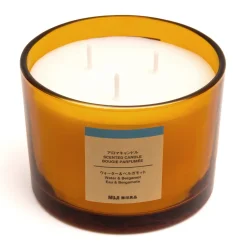 Hot Muji Vela de 3 mecha de agua y bergamota