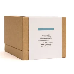 Hot Muji Vela de 3 mecha de agua y bergamota