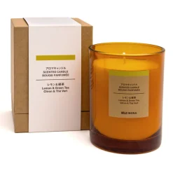 Outlet Muji Vela de 1 mecha de limón y té verde