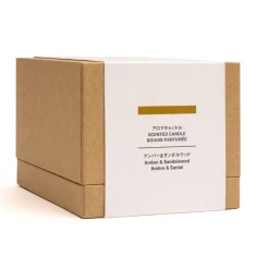 Online Muji Vela de 3 mecha de ámbar y sándalo