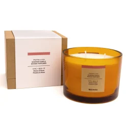 Best Muji Vela de 3 mecha de peonía y rosa