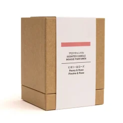 Clearance Muji Vela de 1 mecha de peonía y rosa