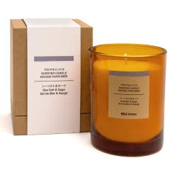 Sale Muji Vela de 1 mecha de sal marina y salvia