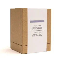 Sale Muji Vela de 1 mecha de sal marina y salvia