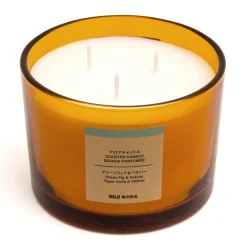 Clearance Muji Vela de 3 mechas de higo verde y vetiver