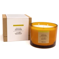 Discount Muji Vela de 3 mechas de limón y té verde