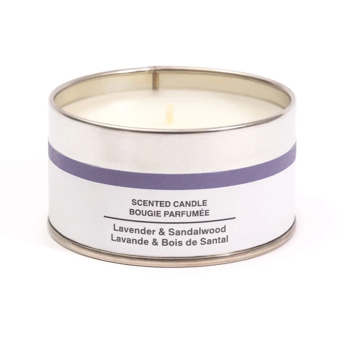 New Muji Vela en lata de lavanda, berg, sándalo