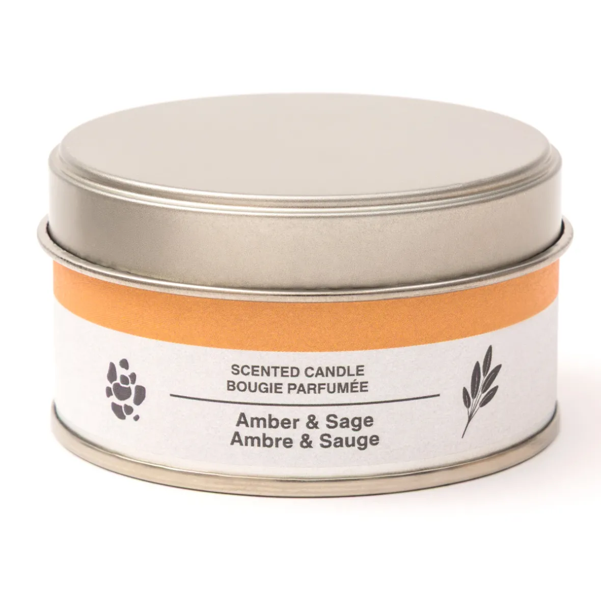 New Muji Vela en lata de ámbar y salvia