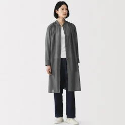 New Muji Vestido camisero de algodón orgánico de alta torsión para mujer