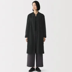 New Muji Vestido camisero de algodón orgánico de alta torsión para mujer