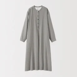 New Muji Vestido de gasa doble y mezcla de kapok para mujer