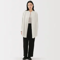 Sale Muji Vestido de popelina de algodón para mujer