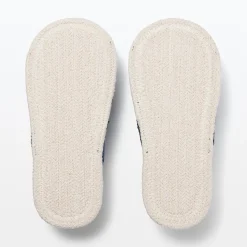 Muji Zapatillas abiertas de mezcla de algodón