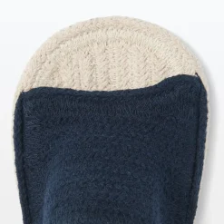 Muji Zapatillas abiertas de mezcla de algodón
