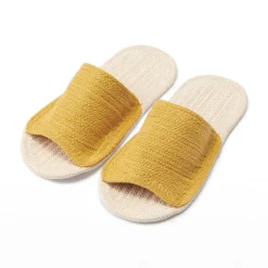 Muji Zapatillas abiertas de mezcla de algodón