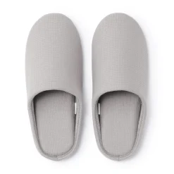 Sale Muji Zapatillas de estar por casa con plantilla de algodón