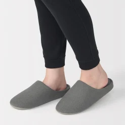 Sale Muji Zapatillas de estar por casa con plantilla de algodón