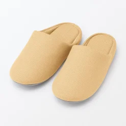 Sale Muji Zapatillas de estar por casa con plantilla de algodón