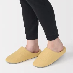 Sale Muji Zapatillas de estar por casa con plantilla de algodón