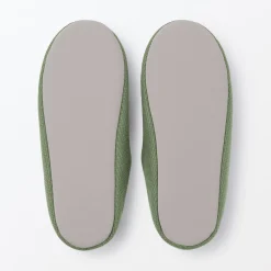 Sale Muji Zapatillas de estar por casa con plantilla de algodón
