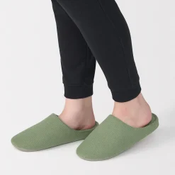 Sale Muji Zapatillas de estar por casa con plantilla de algodón