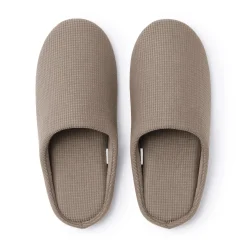 Sale Muji Zapatillas de estar por casa con plantilla de algodón