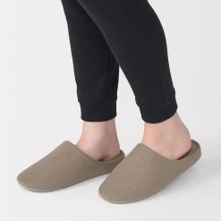 Sale Muji Zapatillas de estar por casa con plantilla de algodón