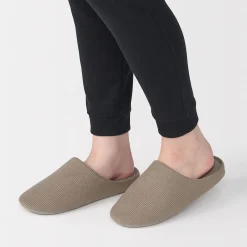Sale Muji Zapatillas de estar por casa con plantilla de algodón