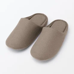 Sale Muji Zapatillas de estar por casa con plantilla de algodón